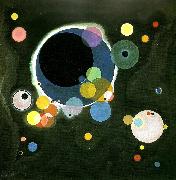Wassily Kandinsky Red oval oil painting on canvas
